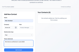 Building a personal CRM in Lovable