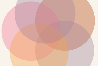 5 colored circles overlap one another to form a Venn Diagram