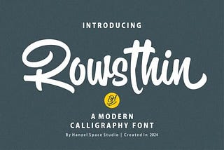 Rowsthin Font 1