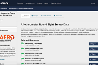 Using the CKAN API for bulk data uploads onto openAFRICA