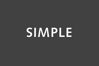 Keeping software simple