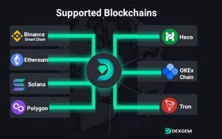 Dexgem is Multi Chain Decentralized Protocols and community governed launchpad