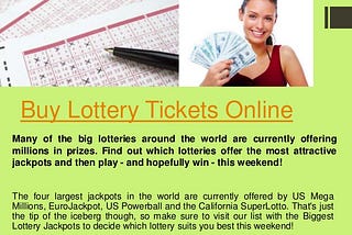 Can You Purchase Lottery Tickets Online