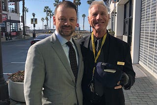 Michael Canzian and Rob in Huntington Beach