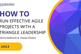 Run effective agile projects with a triangle leadership