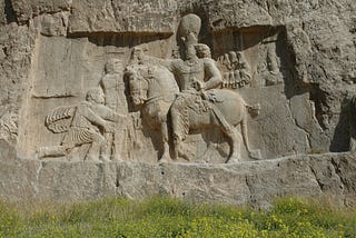 An ancient monument in Persepolis, Iran.