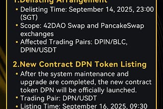 Important Announcement: DPIN Token Contract Upgrade