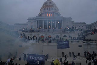 U.S. Capitol under siege. Photo from 11th Hour https://twitter.com/11thHour/status/1346958469073661953.