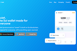 Introducing Suiet, the Sui wallet