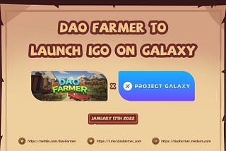 DAO Farmer IGO Announcement