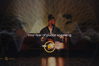 Your fear of public speaking isn’t a fear problem