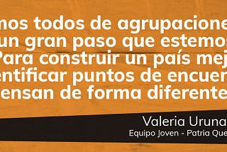 ¡Inédito! Liderazgos emergentes de partidos políticos reunidos para pensar en el país.