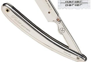 parker-sr1-stainless-steel-straight-edge-barber-razor-and-5-shark-super-stainless-blades-1