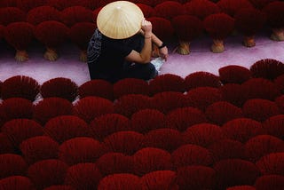 Incense Village in Hanoi, Vietnam.