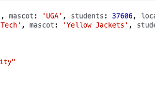 Formatting output to the console