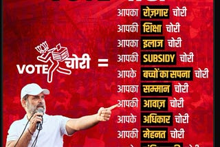 Stopping of Vote Chori became the Indian Civil Rights Movement?