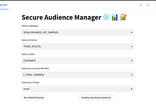 How to create a Secure Audience Manager as a Snowflake Native App