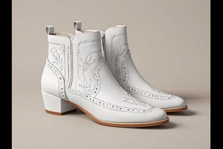 White-Booties-Low-Heel-1