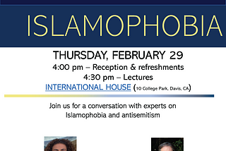 A Conversation on Antisemitism and Islamophobia