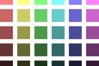 Coloured squares. Credit: Morgana Tatton