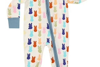 Peeps Easter Bunny Viscose Bamboo Footie Pajamas | Image