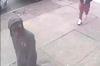 NYPD put out a picture of the two possible suspects of the homicide of the 15-year-old-boy that was taken from a nearby camera of the place that the murder took place. (Photo credit: NYPD).