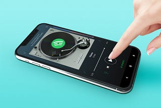 Spotify interface mockup