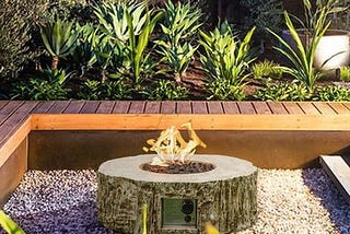 Gas fire pit