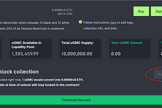 RedCave Ventures Buys Out uGMC Genesis Mooncat Vault for 480 ETH