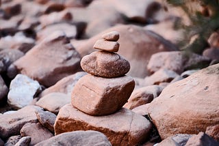 Rocks piled one on top of other