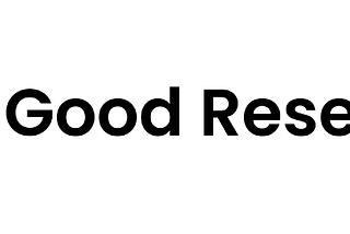 ‘Do Good Research’ logo and header. Turquoise circle with bold letters ‘Do Good Research’ inside and Do Good Research.Org heading written next to it.