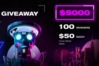 Niftables NFT Airdrop prize pool is $5,000 worth of NFTs for 100 lucky winners.