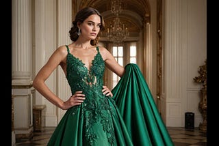 Green-Satin-Formal-Dress-1