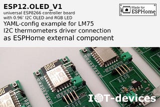 LM75 thermometer: connection to ESP12.OLED_V1 in ESPHome