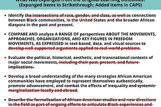 A Call to the College Board to Restore the Integrity of the AP African American Studies Course