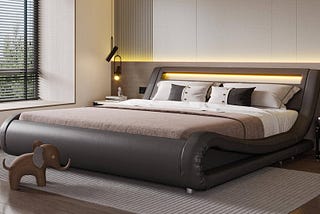 sha-cerlin-led-king-deluxe-upholstered-bed-frame-with-adjustable-headboard-low-profile-sleigh-design-1