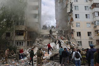 A Portion of an Apartment Building Collapses in Russia