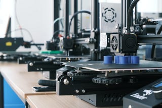 Industrial 3D printer on a desk