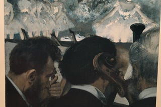 One Night + how the Edgar Degas painting called Orchestra Musicians haunts me.