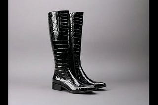 Black-Croc-Knee-High-Boots-1
