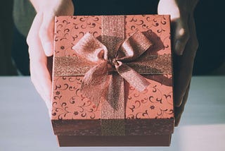 A POV of a person about to receive the perfect gift from their partner.