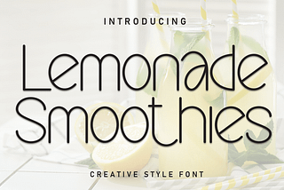 Lemonade Smoothies Font