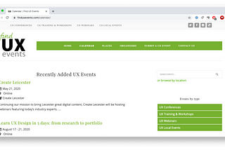 Events for UX designers in London, worldwide and remote