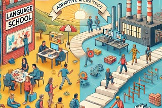 From language to school factory production line: my initial adaptation and challenges