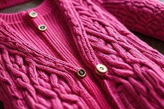 Hot-Pink-Cardigan-Sweater-1
