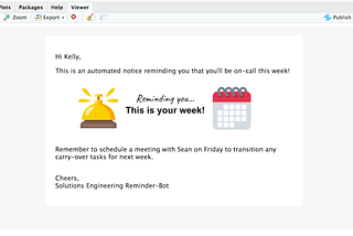 Basic Builds :: Custom Scheduled Email Rotation on RStudio Connect