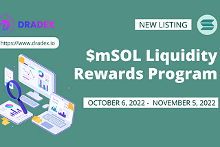 Introducing the $mSOL Liquidity Rewards Program on Dradex