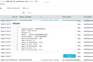 Hybrid Relational JSON Tables in Snowflake