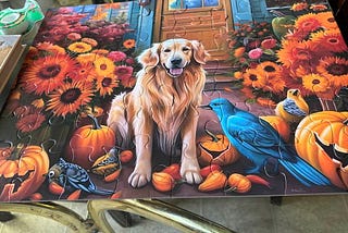 Today Mom and I Worked on a Puzzle Together