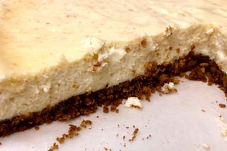 There is no vegan cheesecake